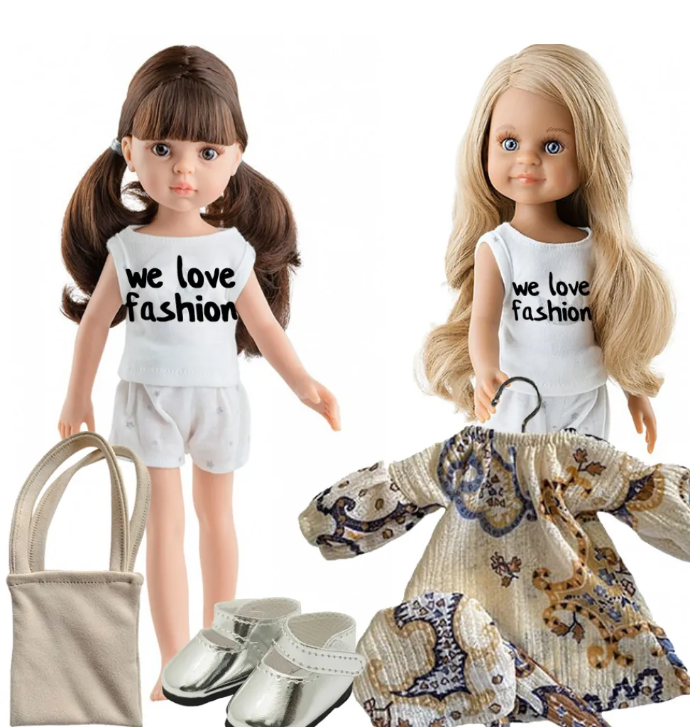 Paola Reina poppen Paola Reina Amigas Puppe Carol mit Pferdeschwänzen im Haar- Amigas-puppen Von Minikane & Paola Reina|Mädchen