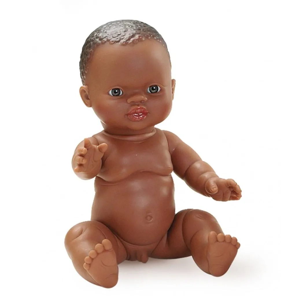 Paola Reina poppen Paola Reina Babypuppe, brauner Junge, blaue Augen- Minikane Puppen, Möbel Und Accessoires|Paola Reina Gordi Babypuppen