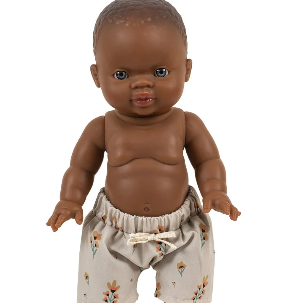 Paola Reina poppen Paola Reina Babypuppe, brauner Junge, blaue Augen- Minikane Puppen, Möbel Und Accessoires|Paola Reina Gordi Babypuppen