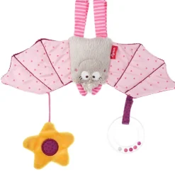 Sigikid (Beasts) Sigikid Fledermaus rosa Babyspielzeug- Mädchen|Rasseln